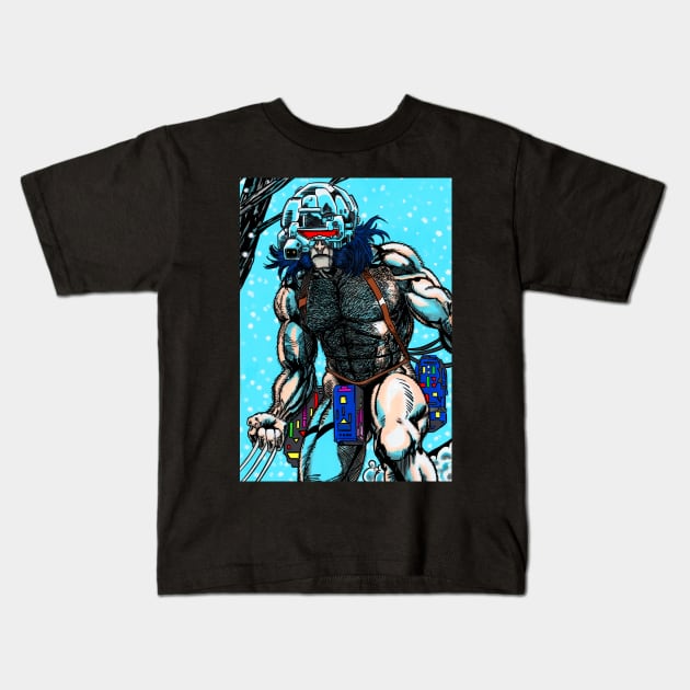 Weapon X after B.W.S. Kids T-Shirt by AnalogArtByAdam